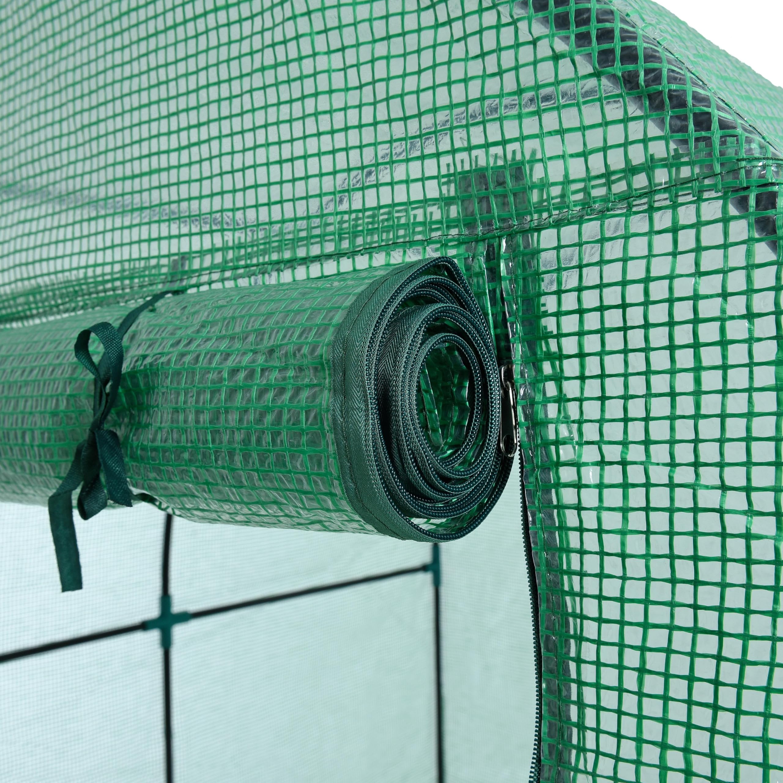 ESTEXO Bogendach Gewächshaus Foliengewächshaus 180x180x200 cm Treibhaus Folien-Tunnel