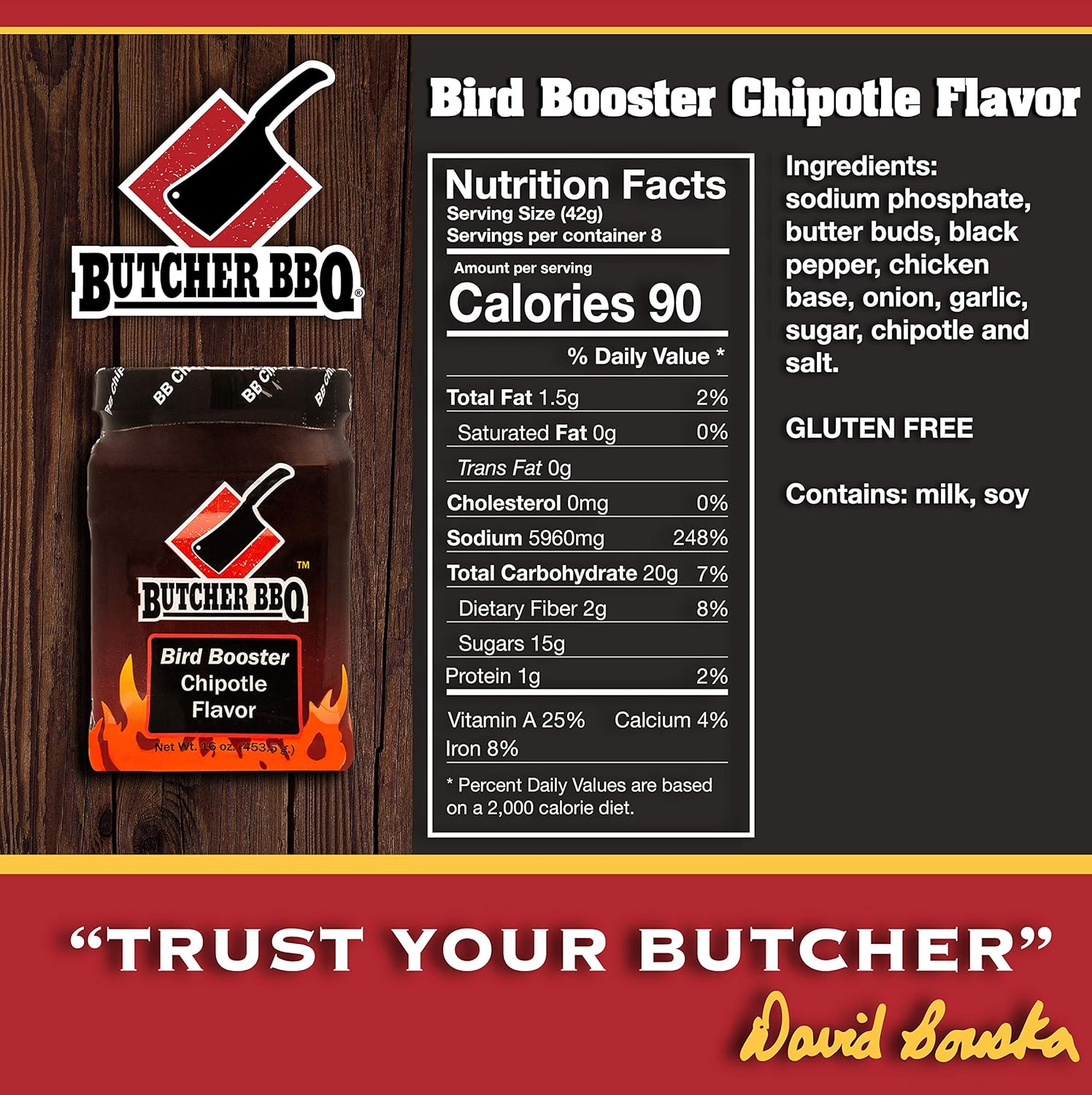 Butcher BBQ 12oz Chipotle Chicken Bird Booster