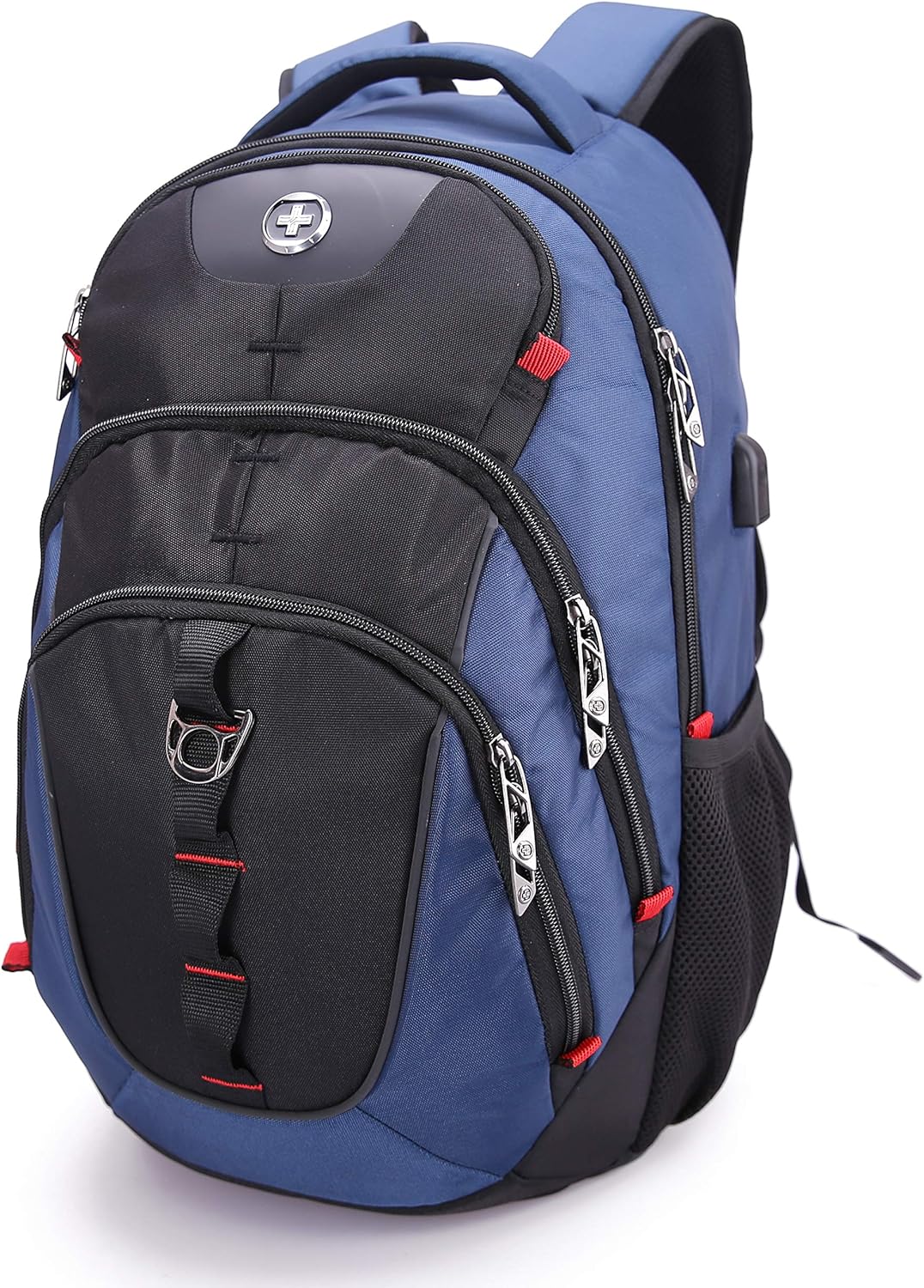 🔥 Flаѕh Sаlе Swissdigital Vector Business Travel Laptop Backpack (Unisex) with Smart USB Charging Port Fits 15.6 inches laptops, Blue (SD-803)