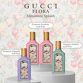 Gucci Flora Gorgeous 4 Piece Set for Women (Gardenia +