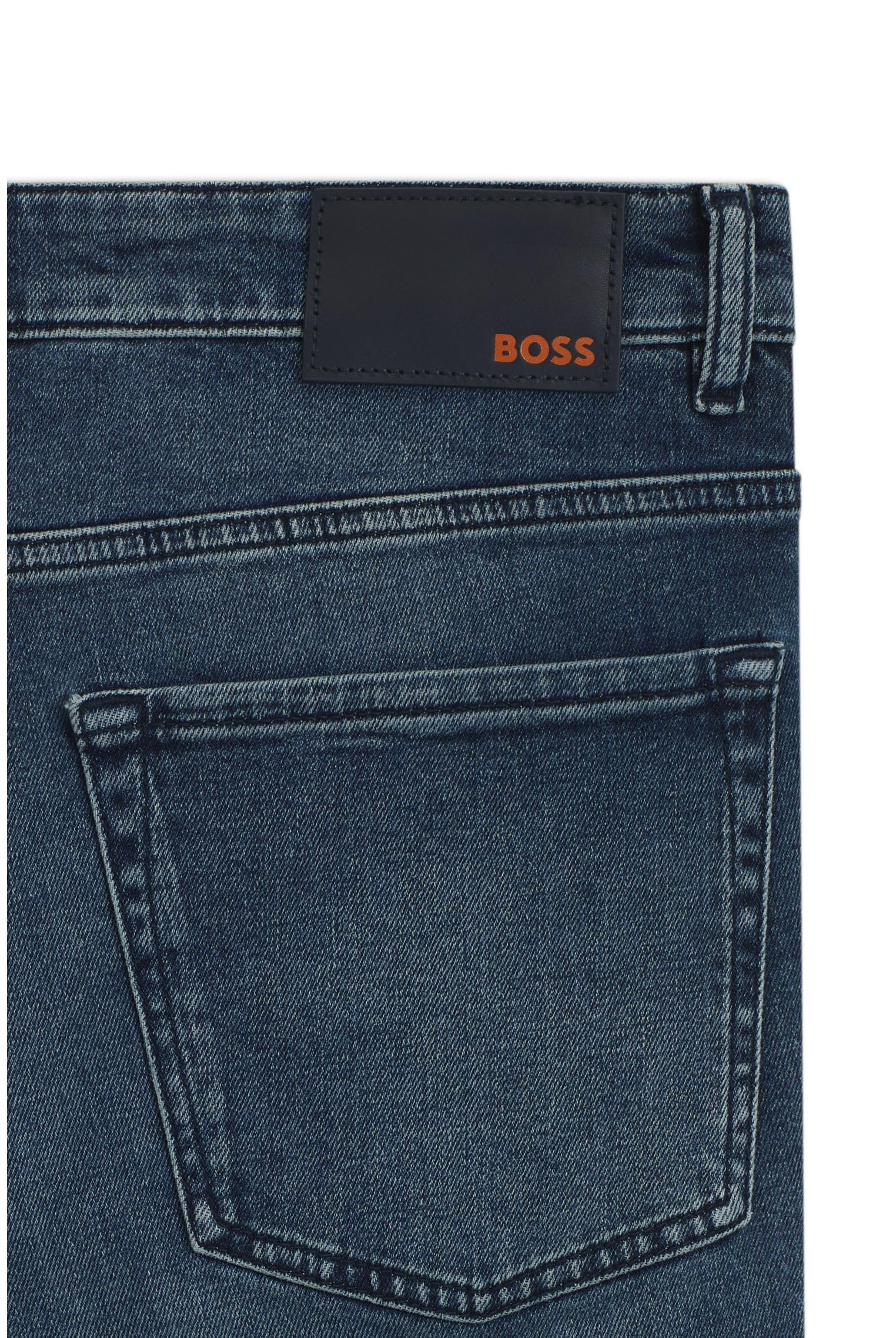 BOSS Herren Re.Maine BC-C Maine Regular-Fit Jeans aus bequemem Stretch-Denim in Stay-Black