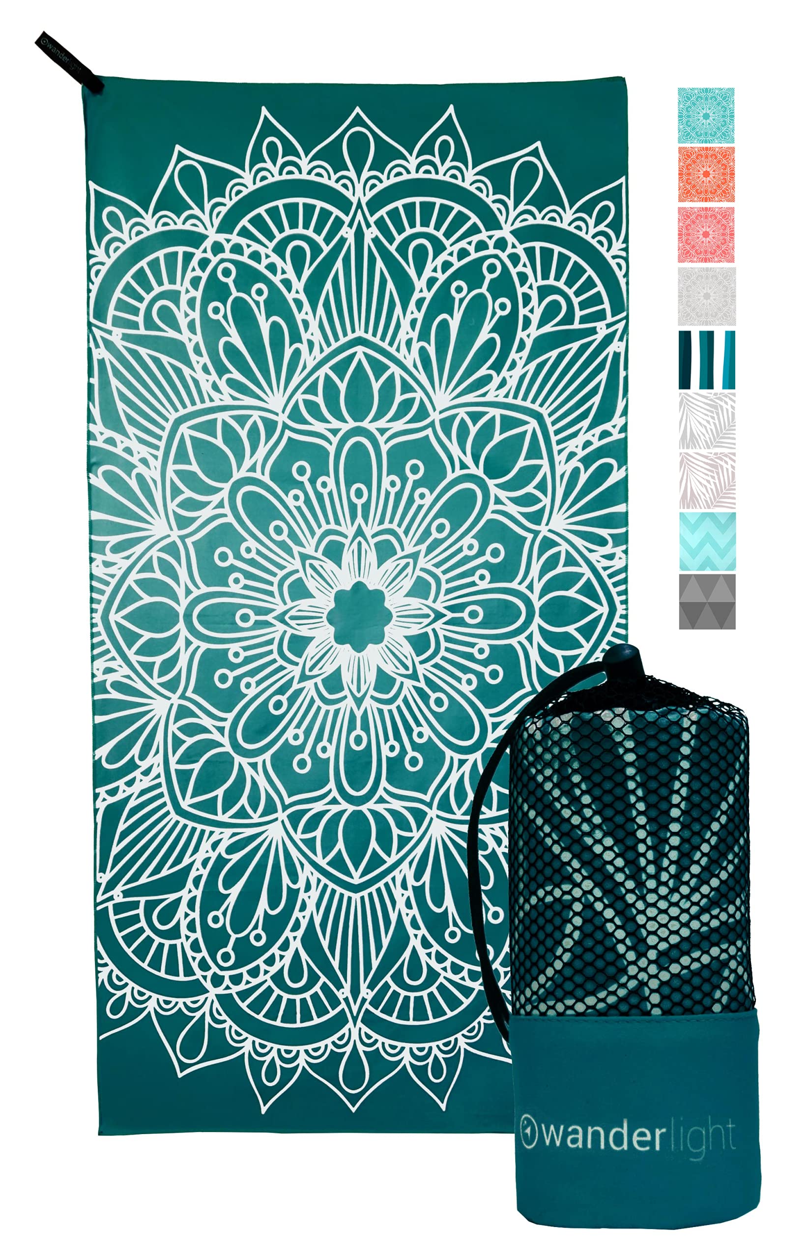 Serviette microfibre Malibu- triathlon pour la piscine et plage | Kiwami