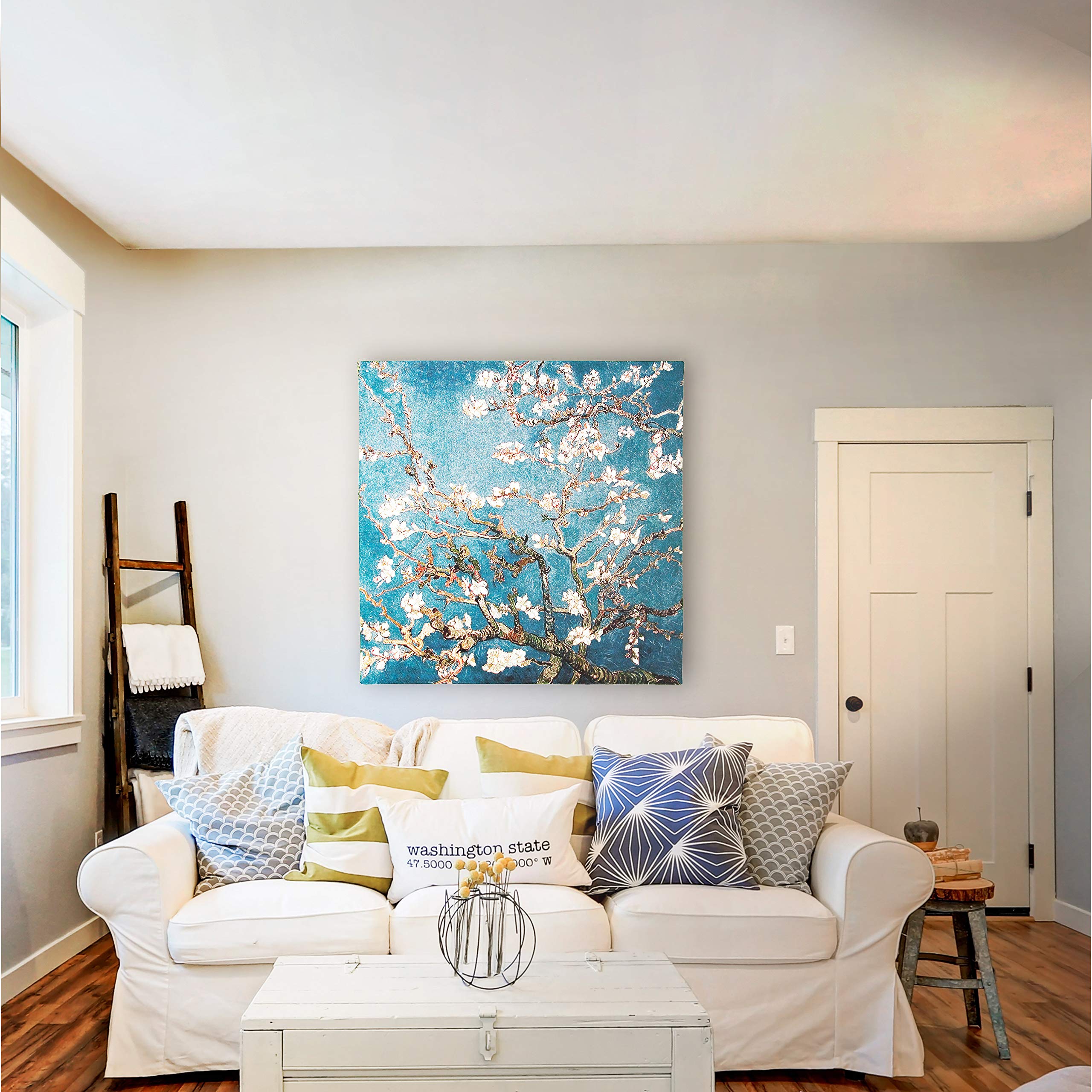 Amazon.co.jp: Almond blossom大壁タペストリー – 52 W x 52h in。 L