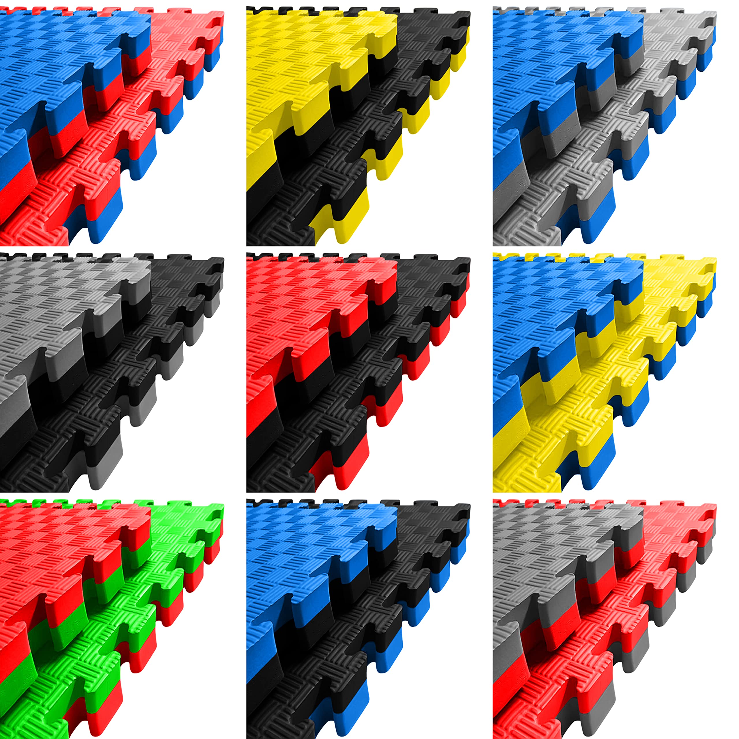 Sportmatte -FiveStripe- 1x1m Kampfsportmatte, EVA Kampfsportmatten