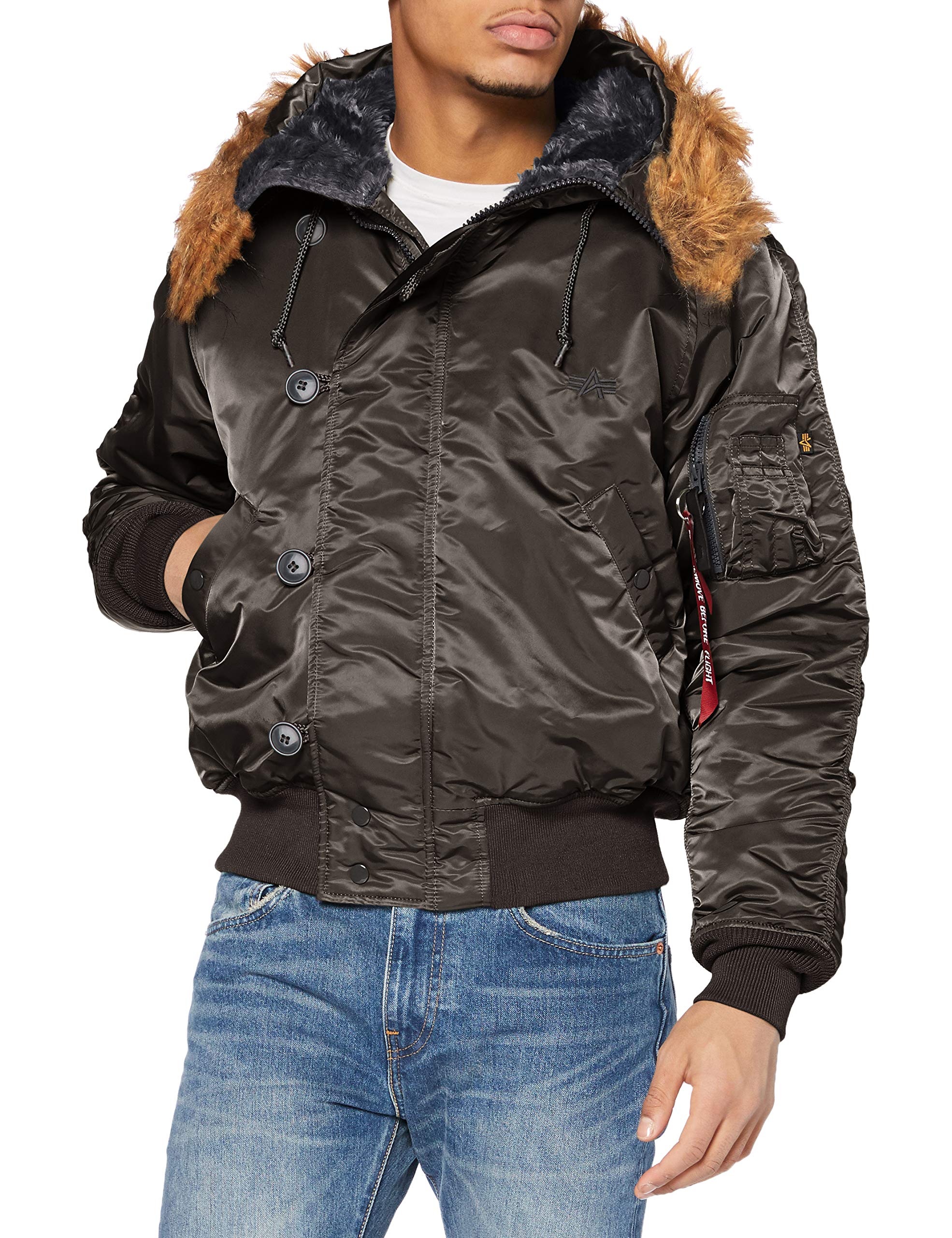 ALPHA INDUSTRIES Men's N2B Jacket XXS Rep. Grey