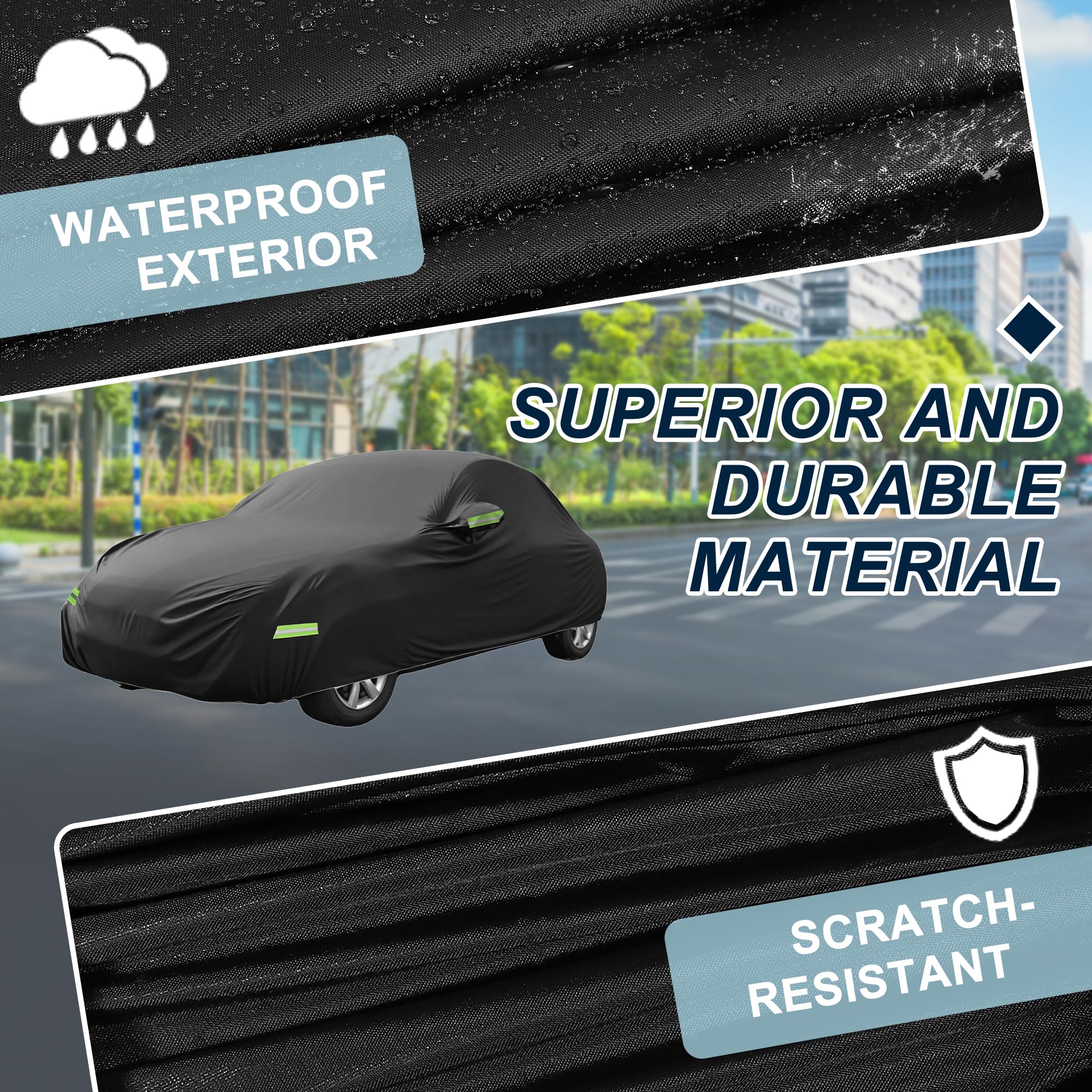 ATOCOVER Car Cover Waterproof Custom Fit for Volkswagen Beetle 1960-1980 All Weather for Automobiles Outdoor Snow Sun Dust — view 5