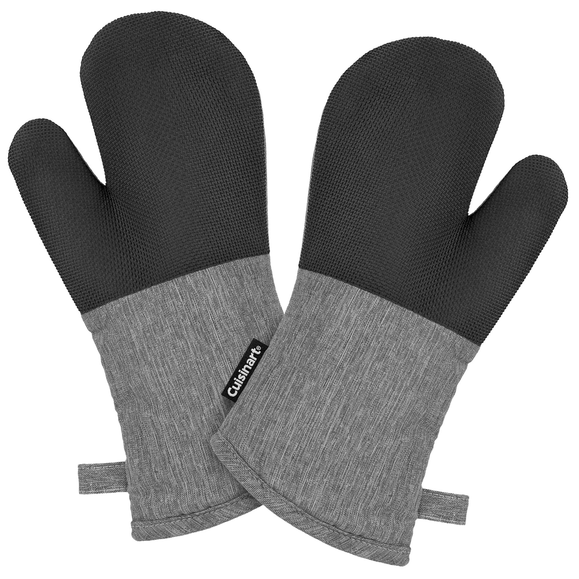Cuisinart Chambray Kitchen Oven Mitts, Heat-Resistant, 2-Pack, 7"x13"