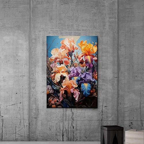 Miniatura 2 de Provence Blooms, Acrylic Iris Prints, Captivating Canvas Wall Art Celebrating the Beauty of Flowers, Canvas, Art Decor