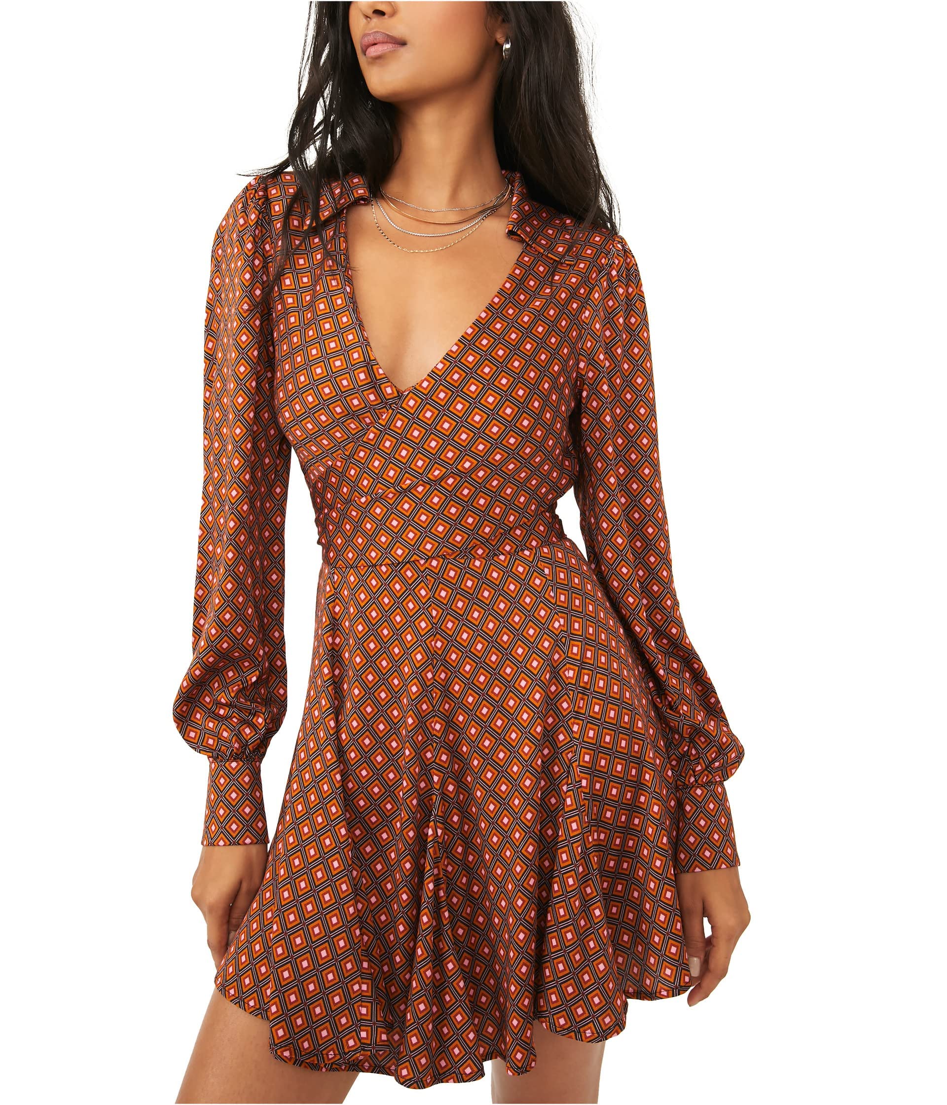 Free People It Takes Two Long Sleeve Mini Dress Night C | B2B Liquidation