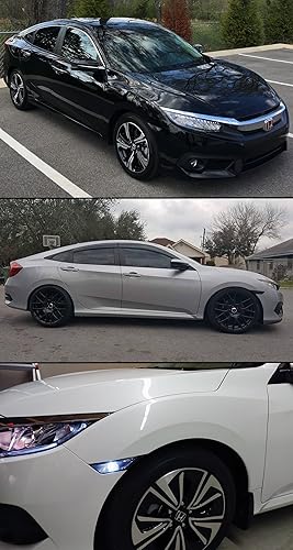 Miniatura 3 de Lámpara con foco LED para luz de balizamiento lateral de cristal ahumado para 2016-2017 HONDA CIVIC JDM