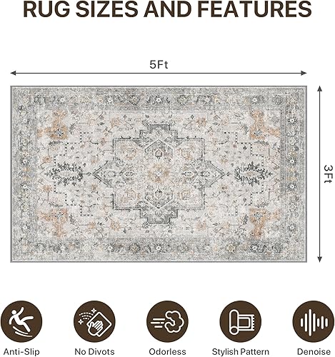 Miniatura 118 de Tapete para silla de oficina y suelo de azulejos de madera dura, para debajo del escritorio, de vinilo fino, lavable a máquina y antideslizante