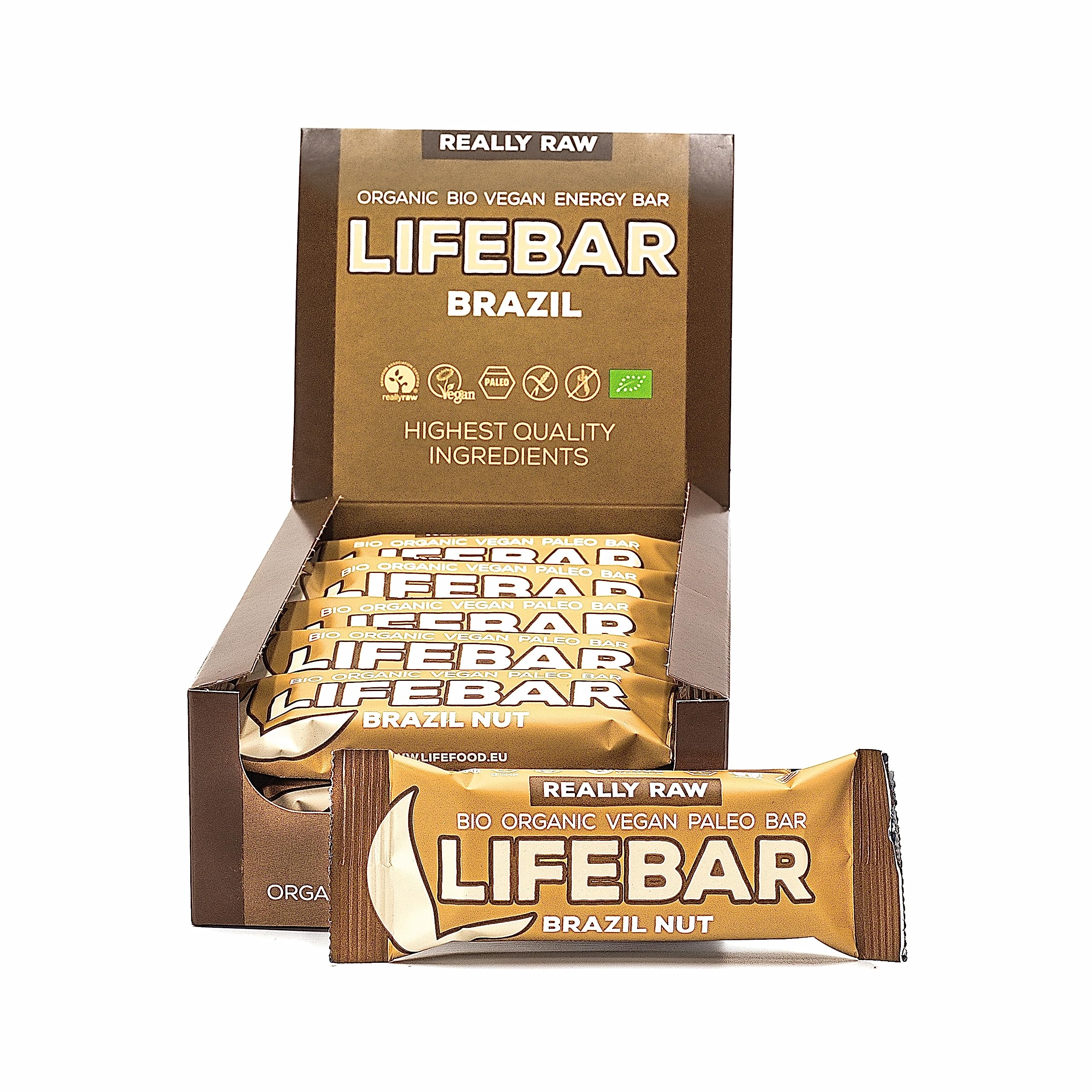 lifefood Lifebar Brazil Roh Bio, 15er Pack (15 x 47 g)