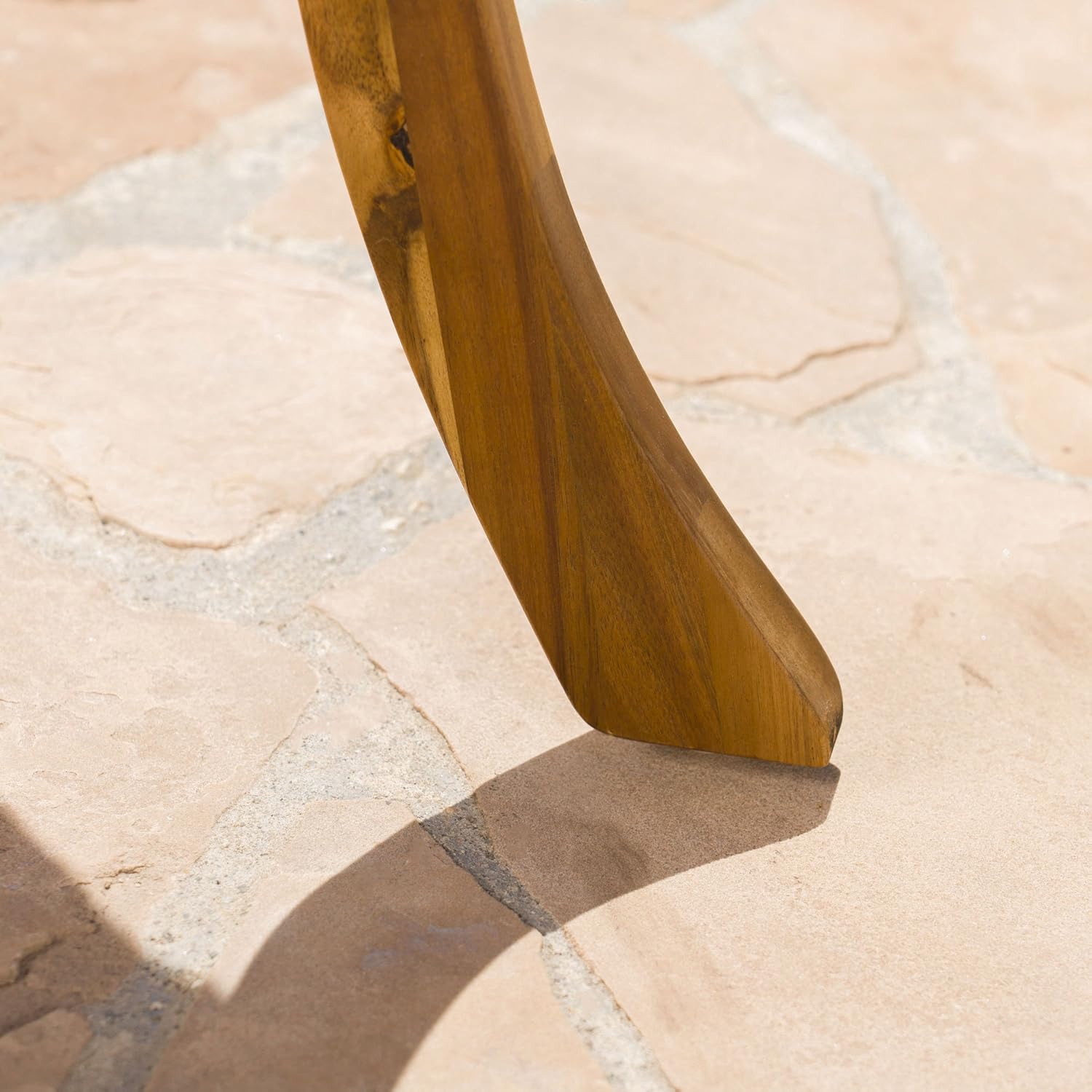 Christopher Knight Home Derek Outdoor 5 Piece Acacia Wood/Wicker Dining Set with Cushions, Teak Finish and Multibrown with Crème