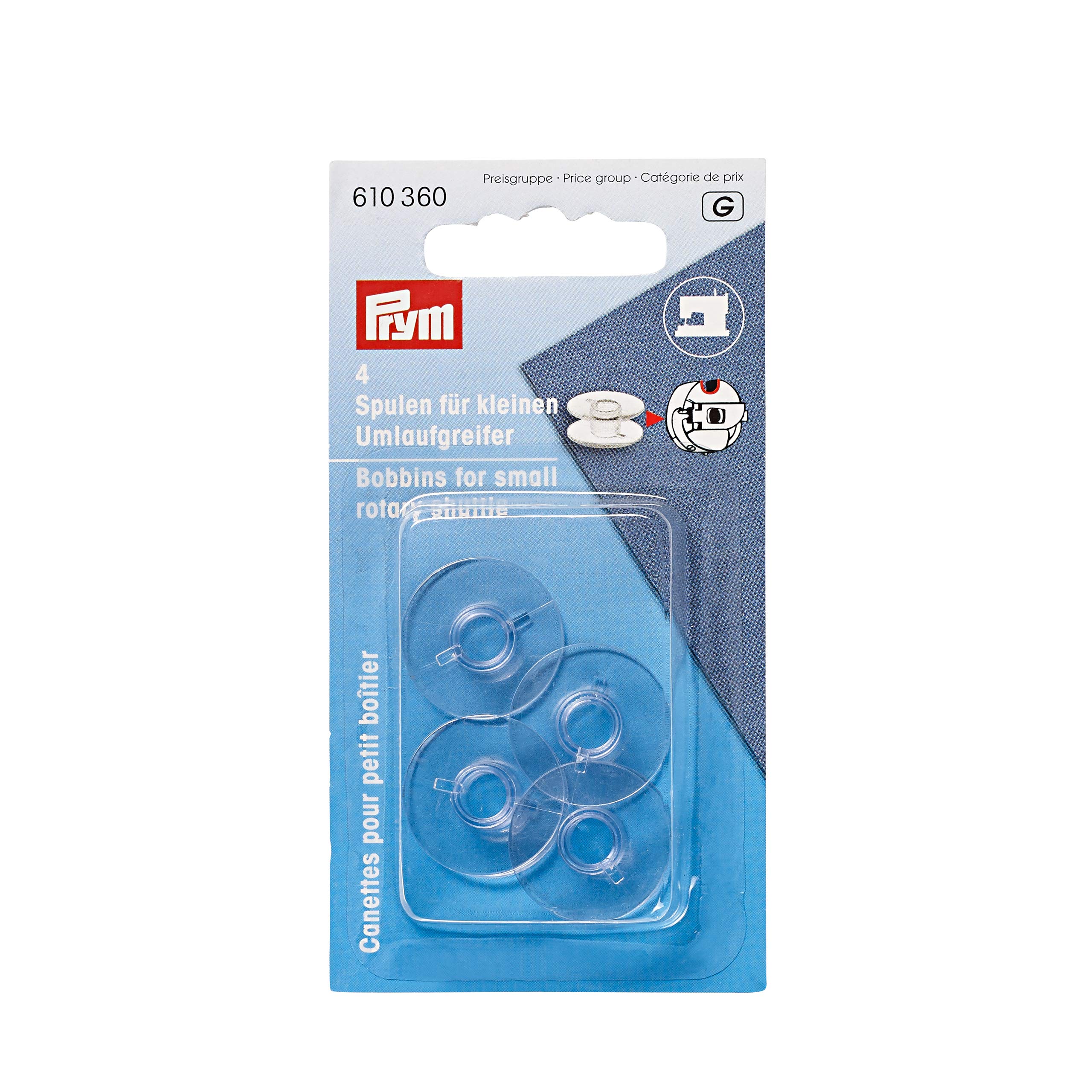 Prym - Plastic (21.2mm) Sewing Machine Bobbins - 1 Unit