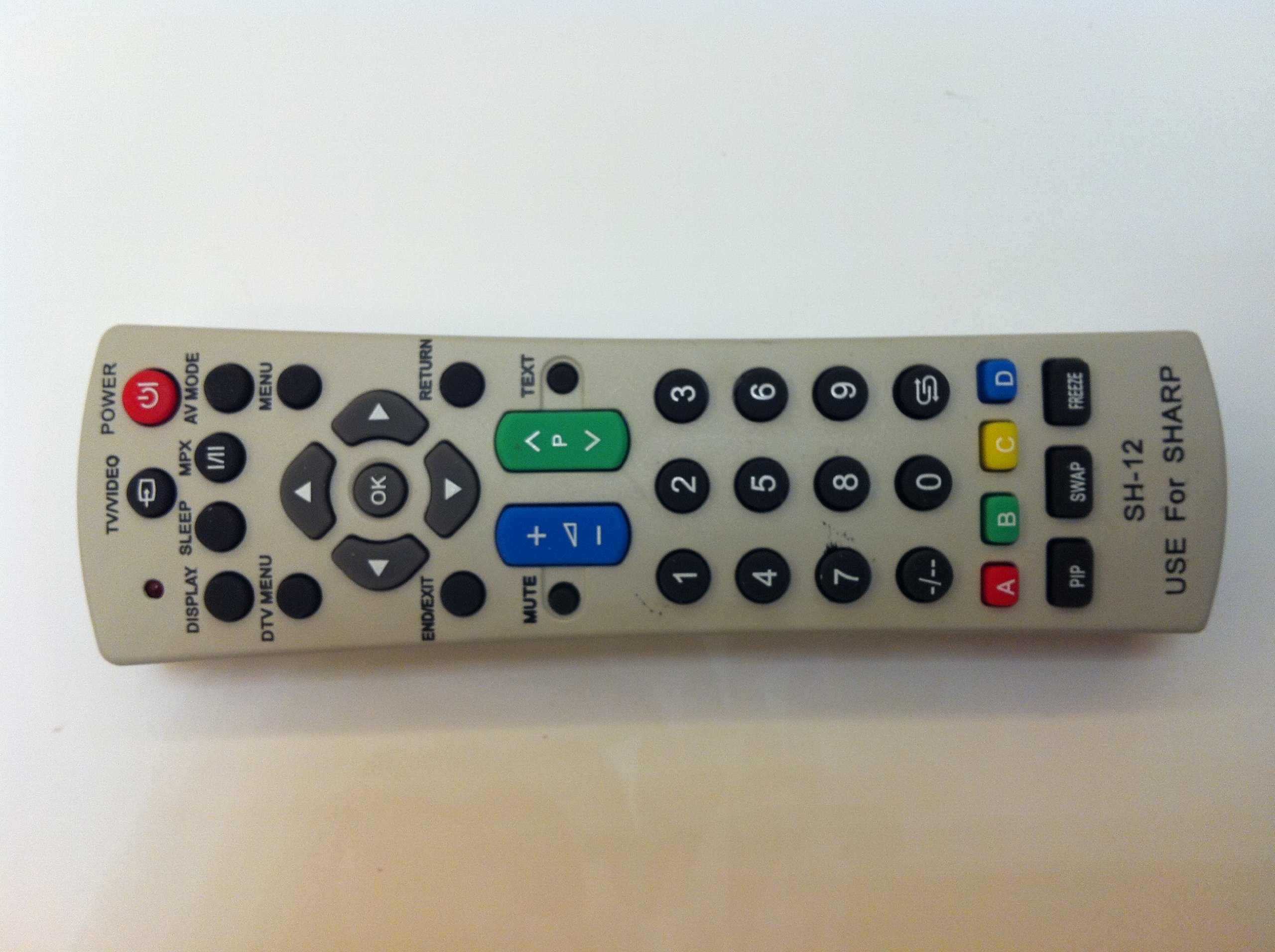 NEW Universal SHARP Remote control fit for almost all 99% brand SHARP LED LCD TV do not need any setting, only put into battery can work well