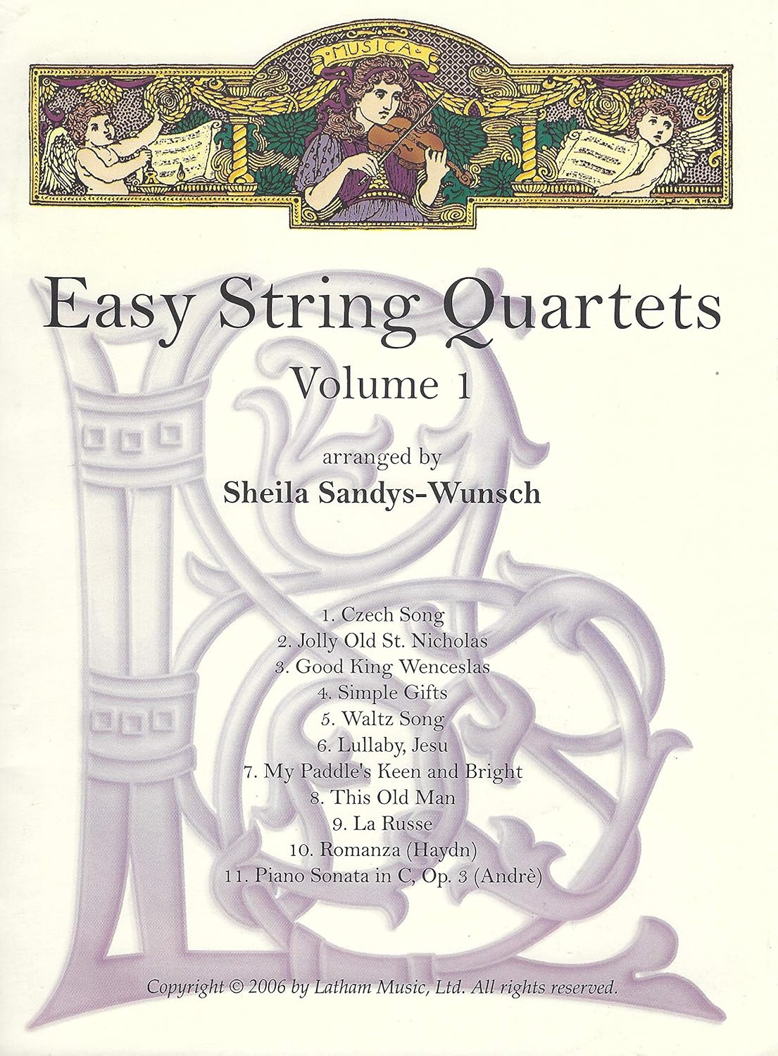 Easy String Quartets Volume 1 (String Ensembles, String Quartet, Conductor's Score) Sheila