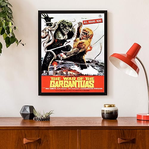 Miniatura 2 de Posterazzi La guerra de las Gargantuas (Aka Furankenshutain No Kaiju Sanda Tai Gaira) Arte japonés 1966 Película Masterprint (11 x 17)