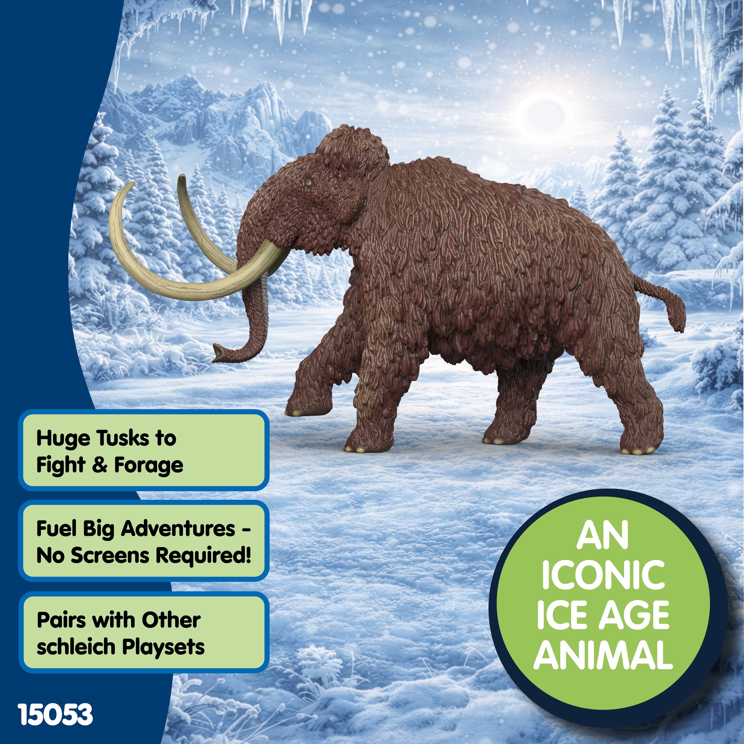 SCHLEICH Dinosaurs | Mammut 15053 | detailgetreuer schleich Mammut | Dinosaurier Spielzeug zum Sammeln | Geschenk für Mädchen und Jungen | Dino Spielzeug ab 3 Jahre | 22 x 12 x 9 cm - 5