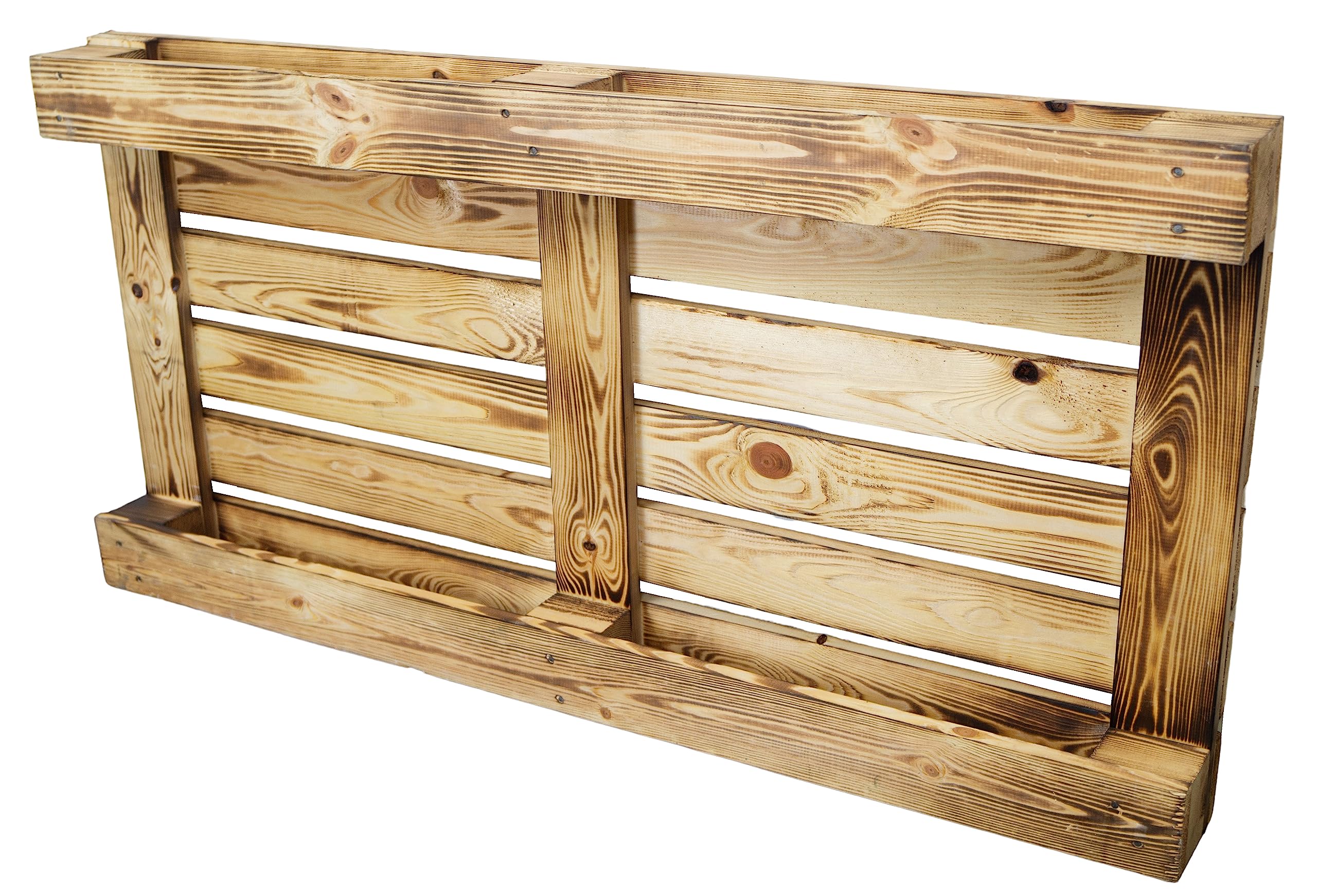 Vinterior Palette en Bois flammé 120 x 60 x 15 cm
