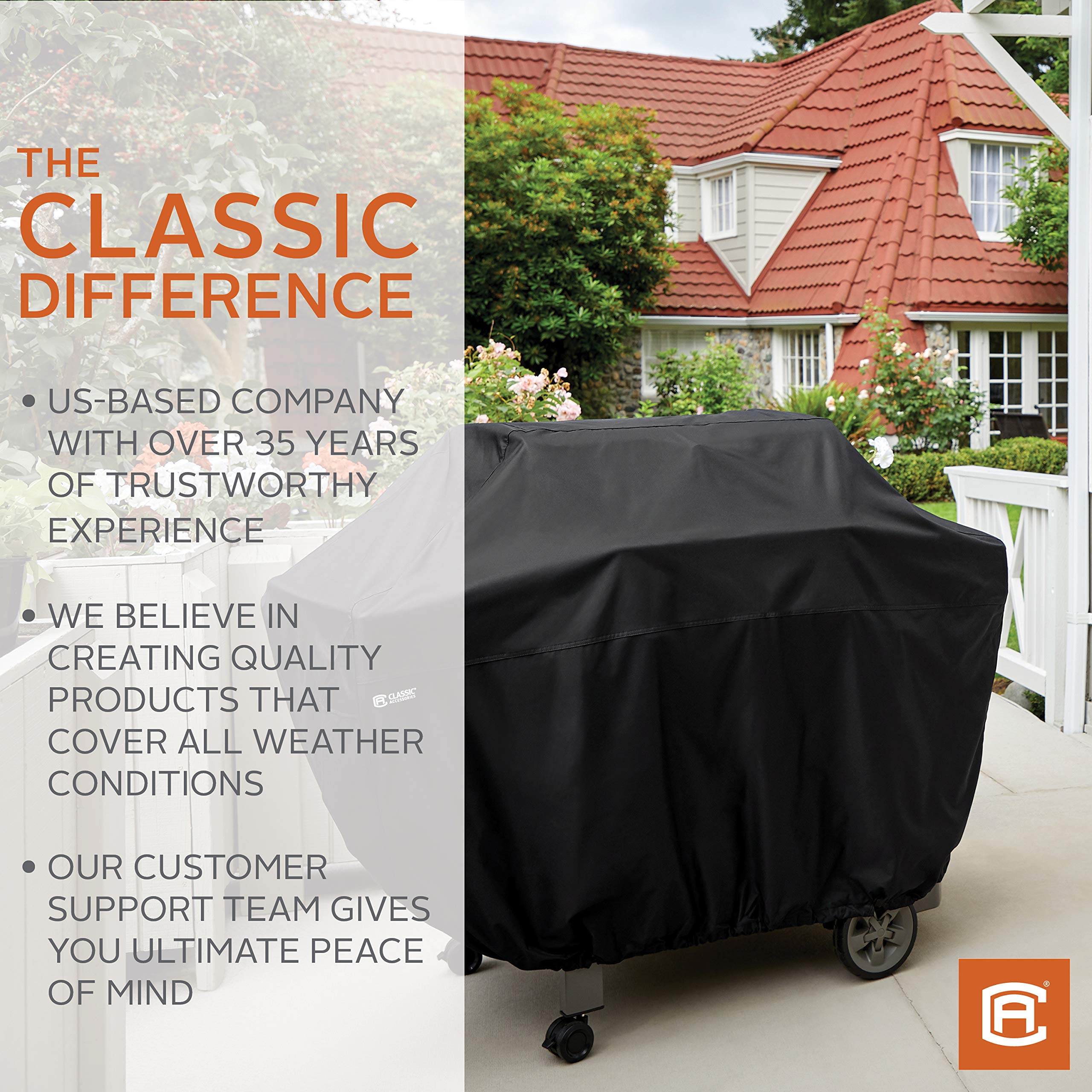 Classic Accessories wodoodporne 180 cm pokrowiec na grilla z zestawem narzędzi do grillowania