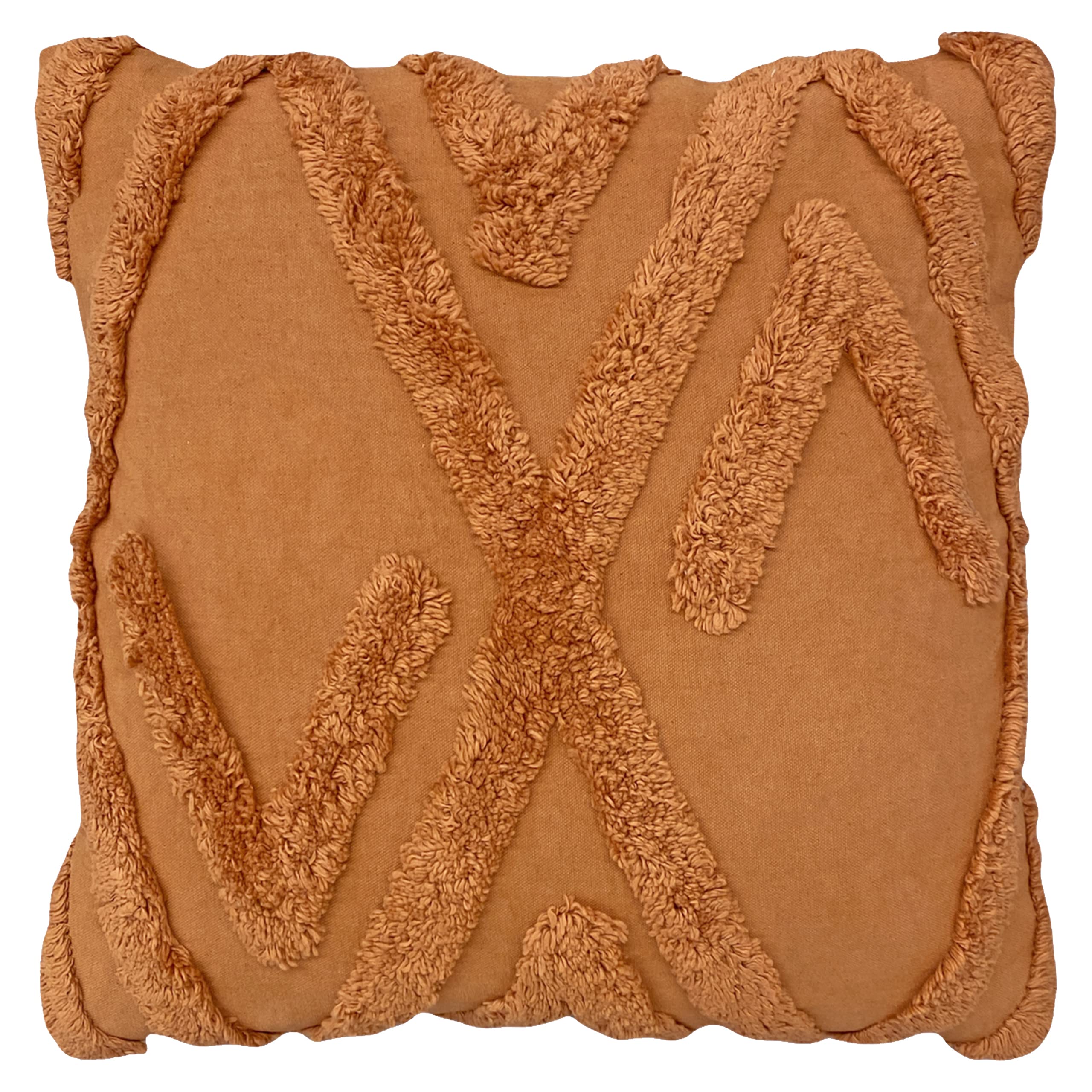 Furn. Kamjo Geometric Tufted Polyester Filled Cushion from B&Q