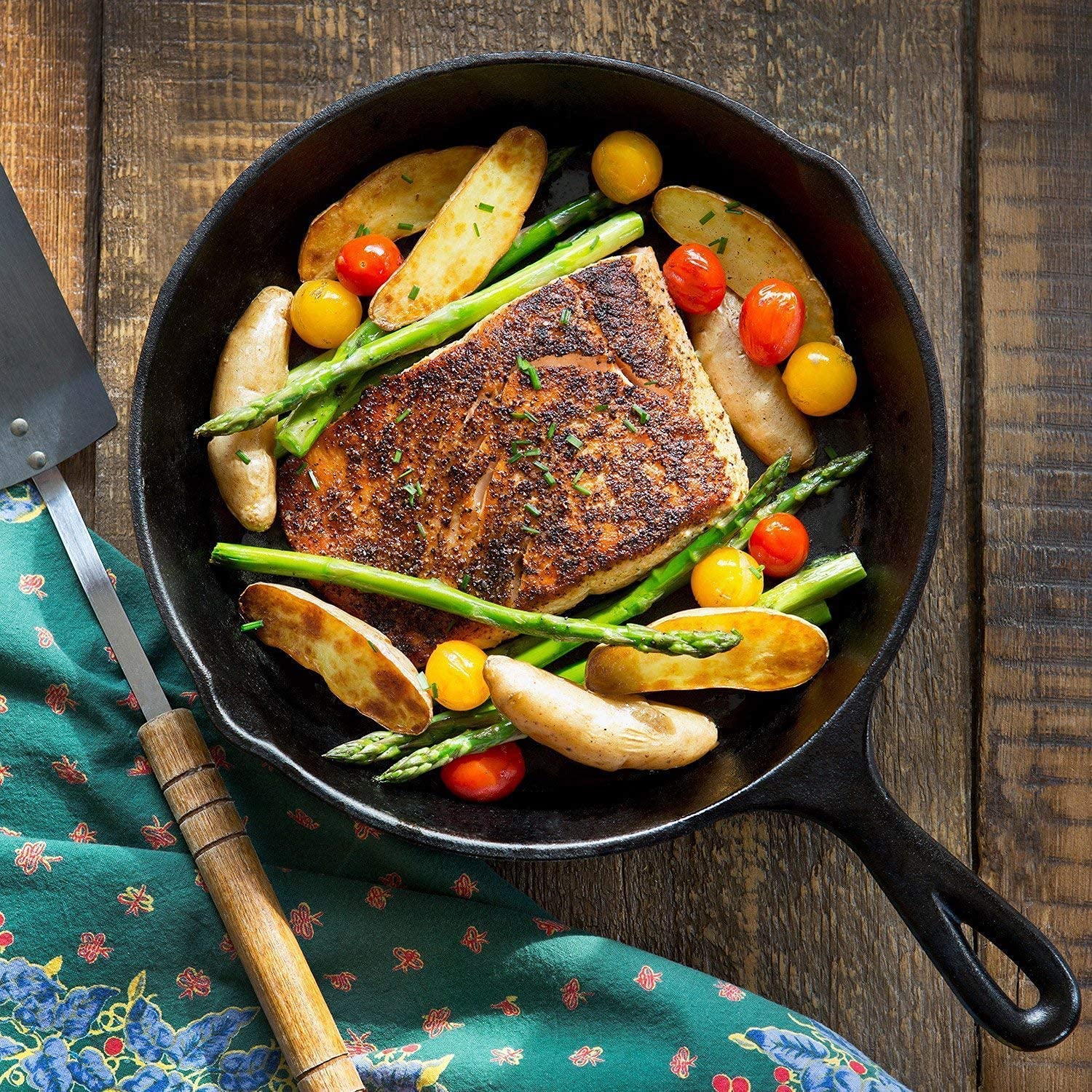 Simple Chef Cast Iron Skillet Set - 3 Piece -4