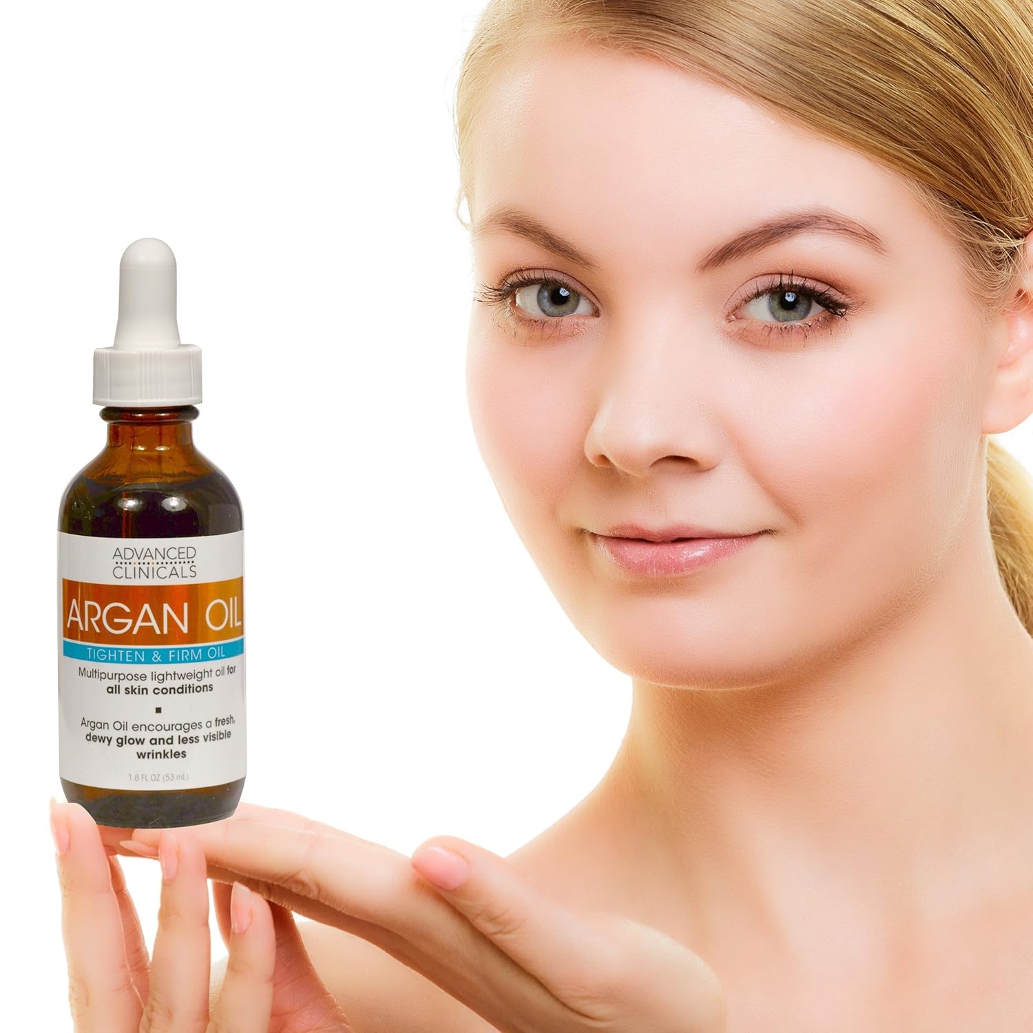 Advanced Clinicals Luxury Pure Argan Oil. Lightweight facial Oil Reduces the Appearance of Wrinkles and hydrates dry skin. 1.8 Fl Oz. : Beauty & Personal Care