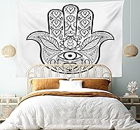 Vista 22 de Ambesonne Tapiz hawaiano, Costa Na Pali en la isla de Kauai en Hawái, día soleado, horizonte de montaña, colgante de pared para dormitorio, sala