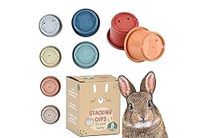 Stackable Happy Rabbit Toys - 8 Nesting Cups