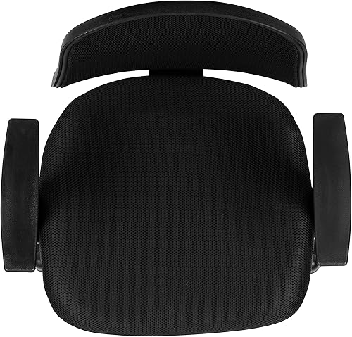 Miniatura 7 de EMMA + OLIVER Silla de oficina giratoria de malla negra con brazos, certificada BIFMA Negro -,Gris