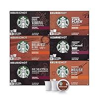 Vista 2 de Starbucks Cápsulas de café K-Cup Black Coffee - Paquete variado para cafeteras Keurig, 6 cajas (60 cápsulas en total) y cápsulas de café K-Cup