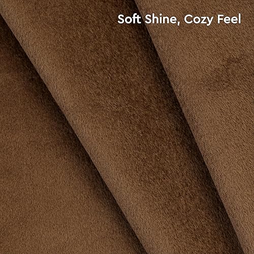 Miniatura 6 de Encasa XO Juego de 2 fundas de almohada de terciopelo de 20 x 20 pulgadas (19.7 x 19.7 in), color marrón, sin rellenos, paquete de 2 fundas, color