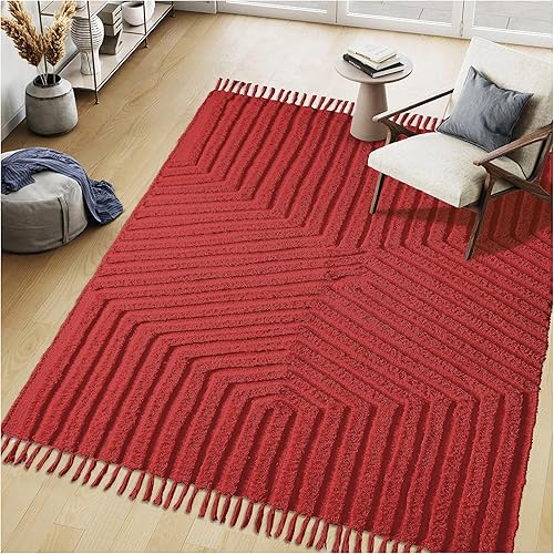 Miniatura 25 de Bedding Craft Alfombra de baño – 100% algodón, reversible, absorbente de agua, lavable a máquina, alfombra de baño suave para lado de la bañera, 17