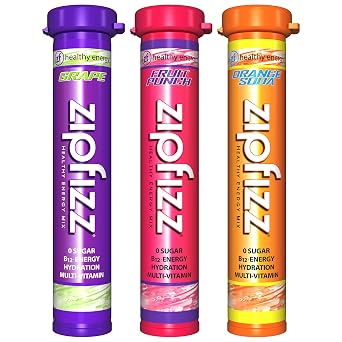 Zipfizz Energy Drink Mix, Electrolyte Hydration Powder with B12 and Multi Vitamin, Combo Pack - 30 Count(Pack of 1)