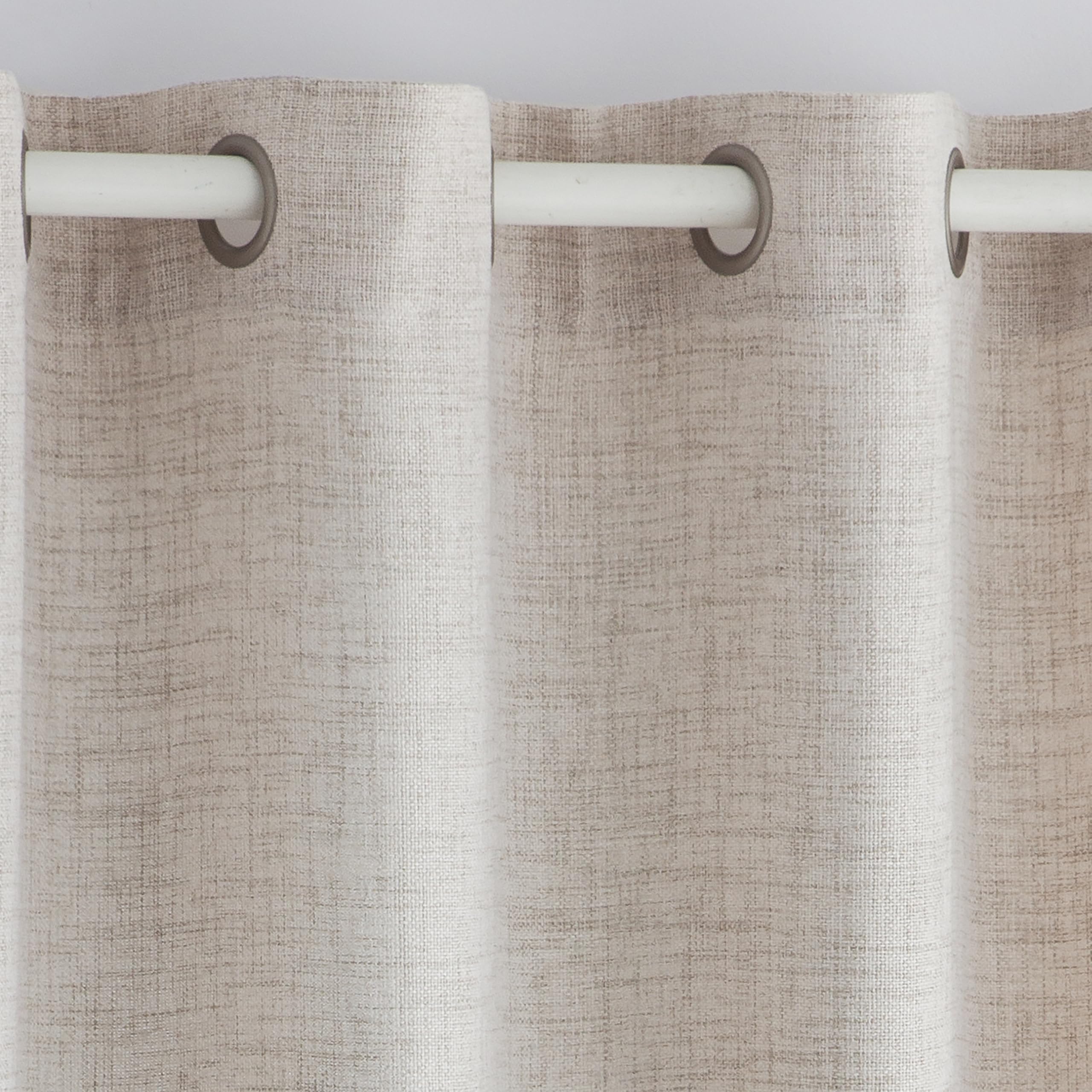 Fundeco - Cortina Salón - Color Beig - Medidas: 300x270-100% Poliéster (Alaia Beig)