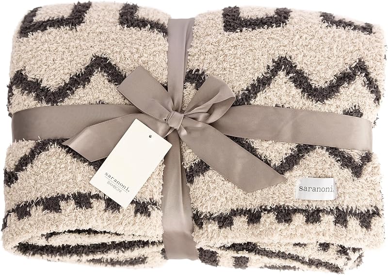 Saranoni Bamboo Receiving Blanket Mudcloth Baby - Ultra-Soft 30" x 40" | Boutique quality baby blanket featuring soft bamboo fabric and a versatile 30 x 40 inch size for everyday use.