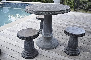 Exaco Table in Charcoal Grey