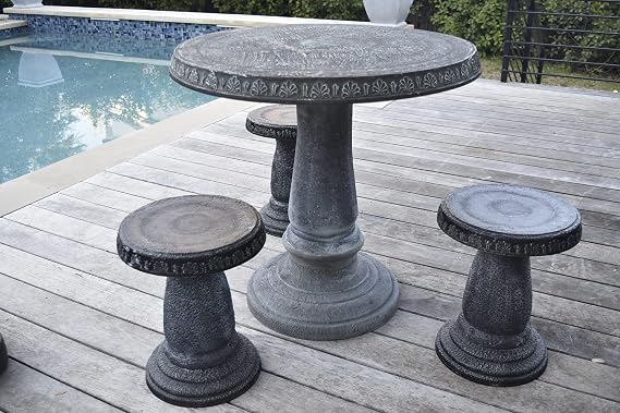 Exaco Table in Charcoal Grey