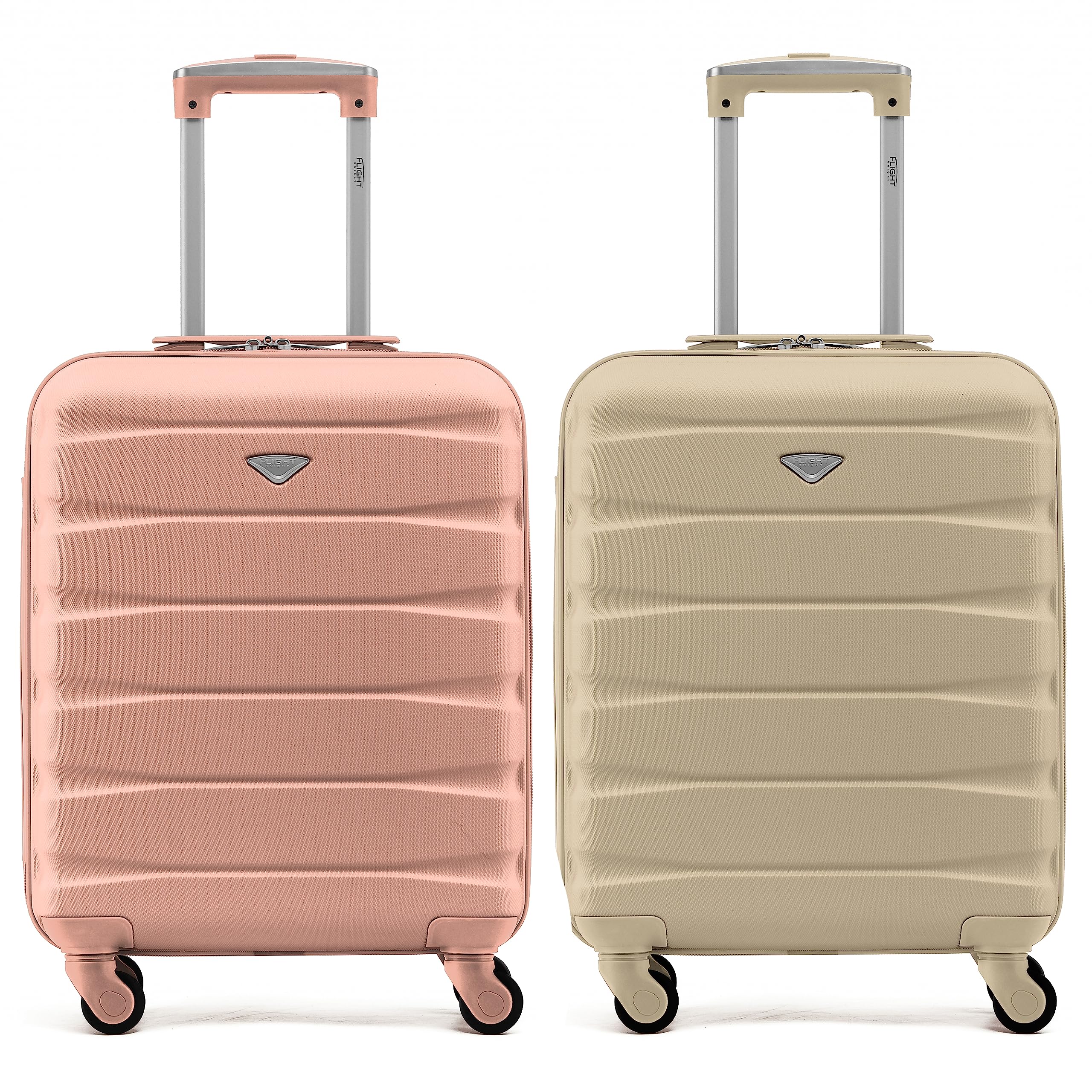 Flight Knight Suitcase Set of 2 Lightweight 4 Wheel ABS Hard Case Cabin Carry On Hand Luggage Approved for Over 100 Airlines Including easyJet, British Airways, Ryanair & Many More 55x35x20cm — view 231