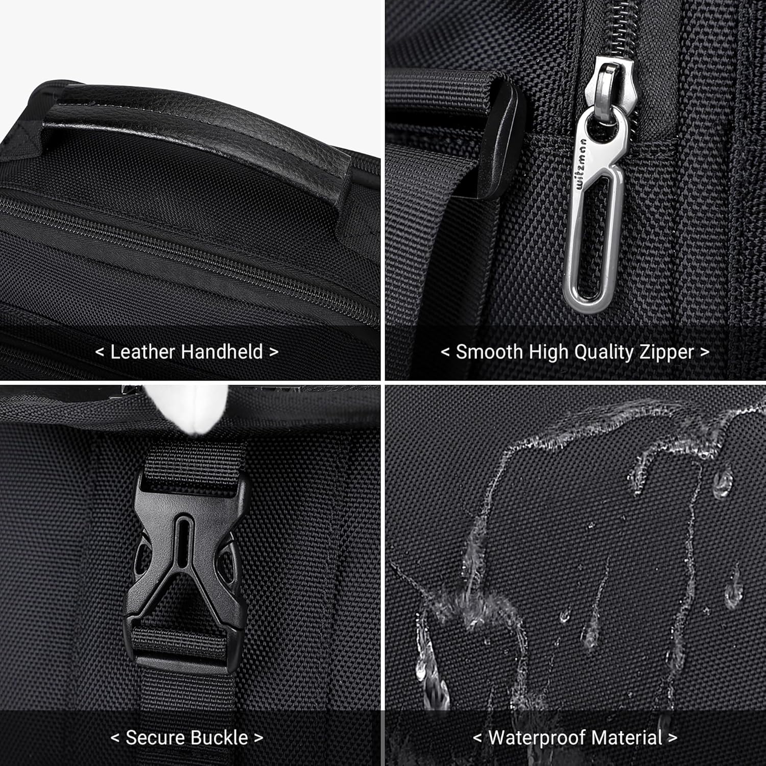 WITZMAN Crossbody Bags for Men Travel Shoulder Bag Lightweight Man Purse Small Casual Messenger Bag for Work Traveling - Image 7