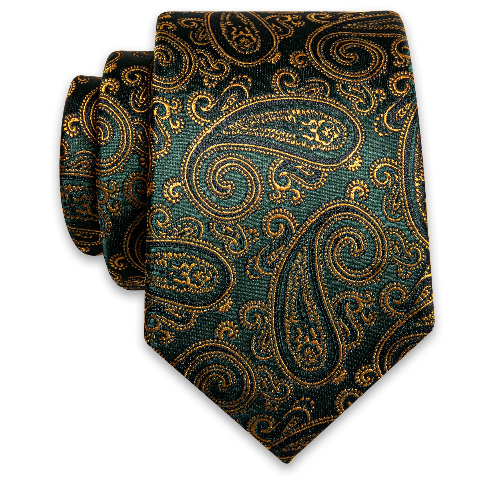 YourTies Paisley Striped Ties for Men Silk Woven Neckties Retro Classic Designer Jackquard Formal Wedding Business Party