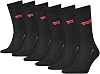 Levi’s Classic-Socken Normalschnitt langlebige Socken aus Bio-Baumwolle mit recycelten Anteilen 6er-Pack