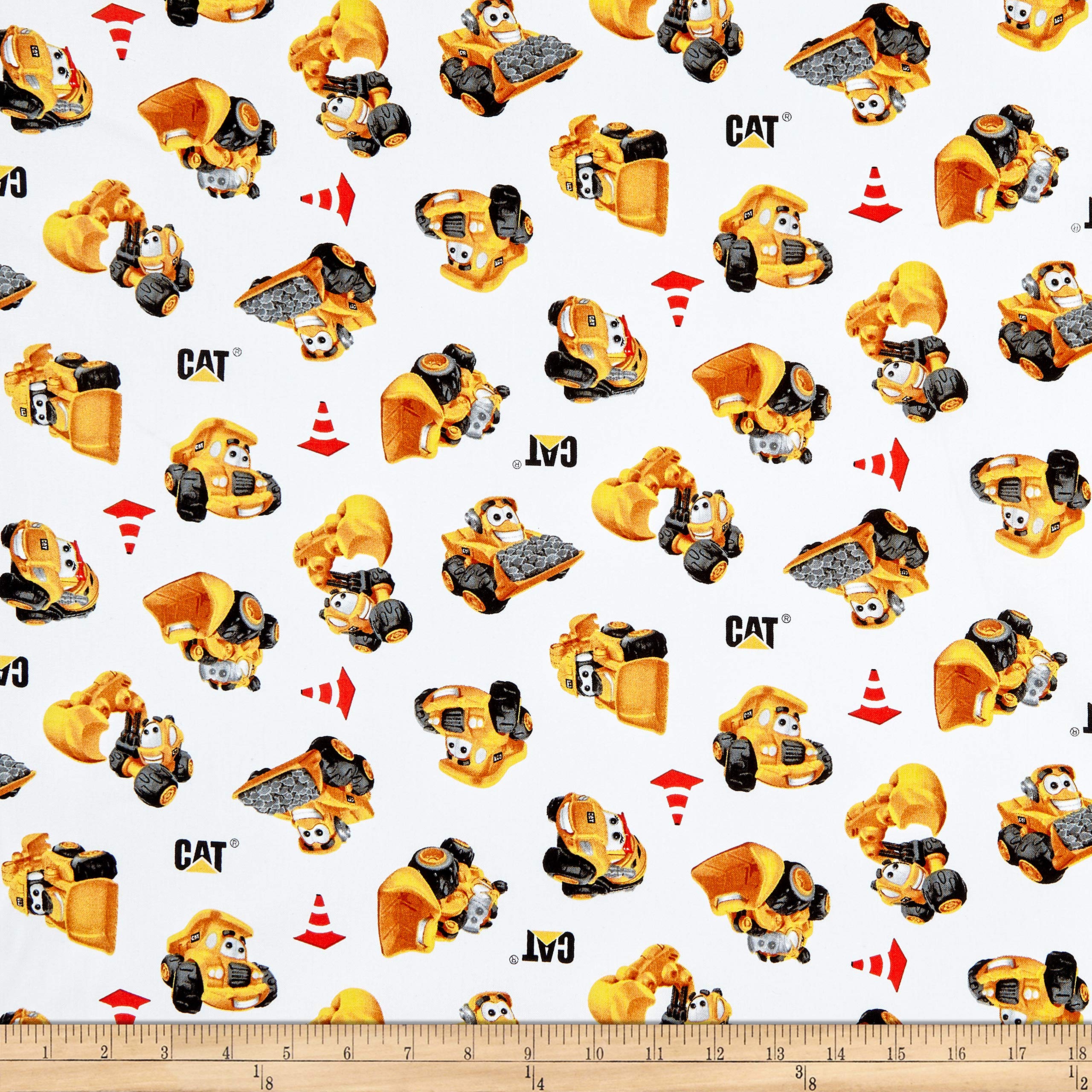 Fabric Buildin Crew Cat Riley Blake Cat Buildin Crew Wigglers All