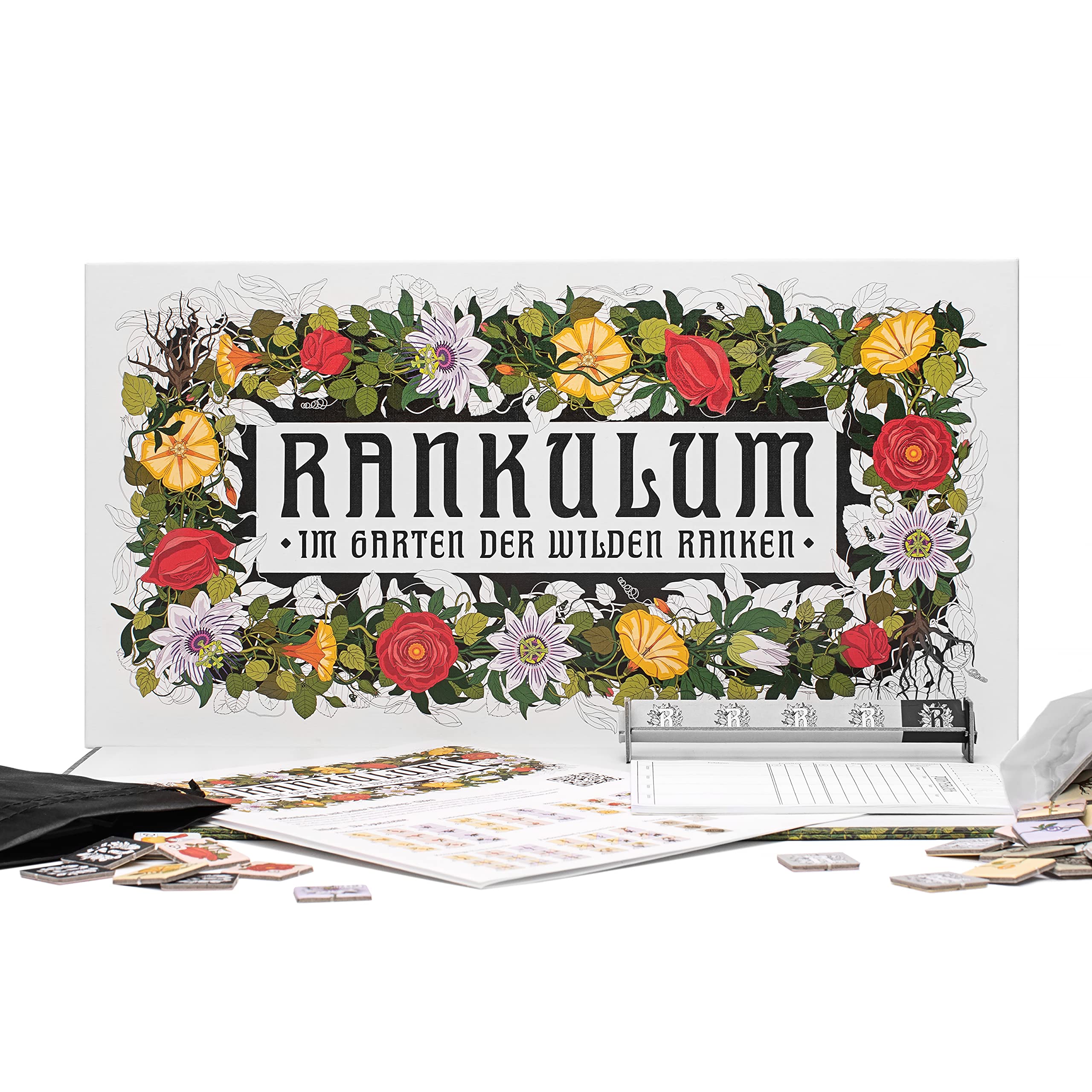 RANKULUM - Im Garten der Wilden Ranken - Das Lege Brettspiel für 2-4 Spieler - ab 8 Jahren