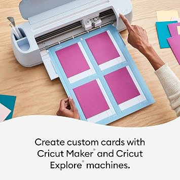 Cricut Kart paspası - 2x2 | Herkese uyumlu Cricut Kart boyutları | İle özel kartlar oluşturun Cricut Maker ve Explore makineleri