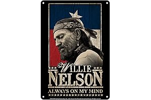 Willie Nelson Tin Sign Always On My Mind Home Decor Wall Art