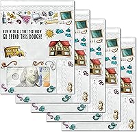 Vista 14 de Tarjeta de boda, con dos aperturas de tira para desgarrar, con ventana de plástico transparente que deja ver dinero, cheques o tarjetas de regalo