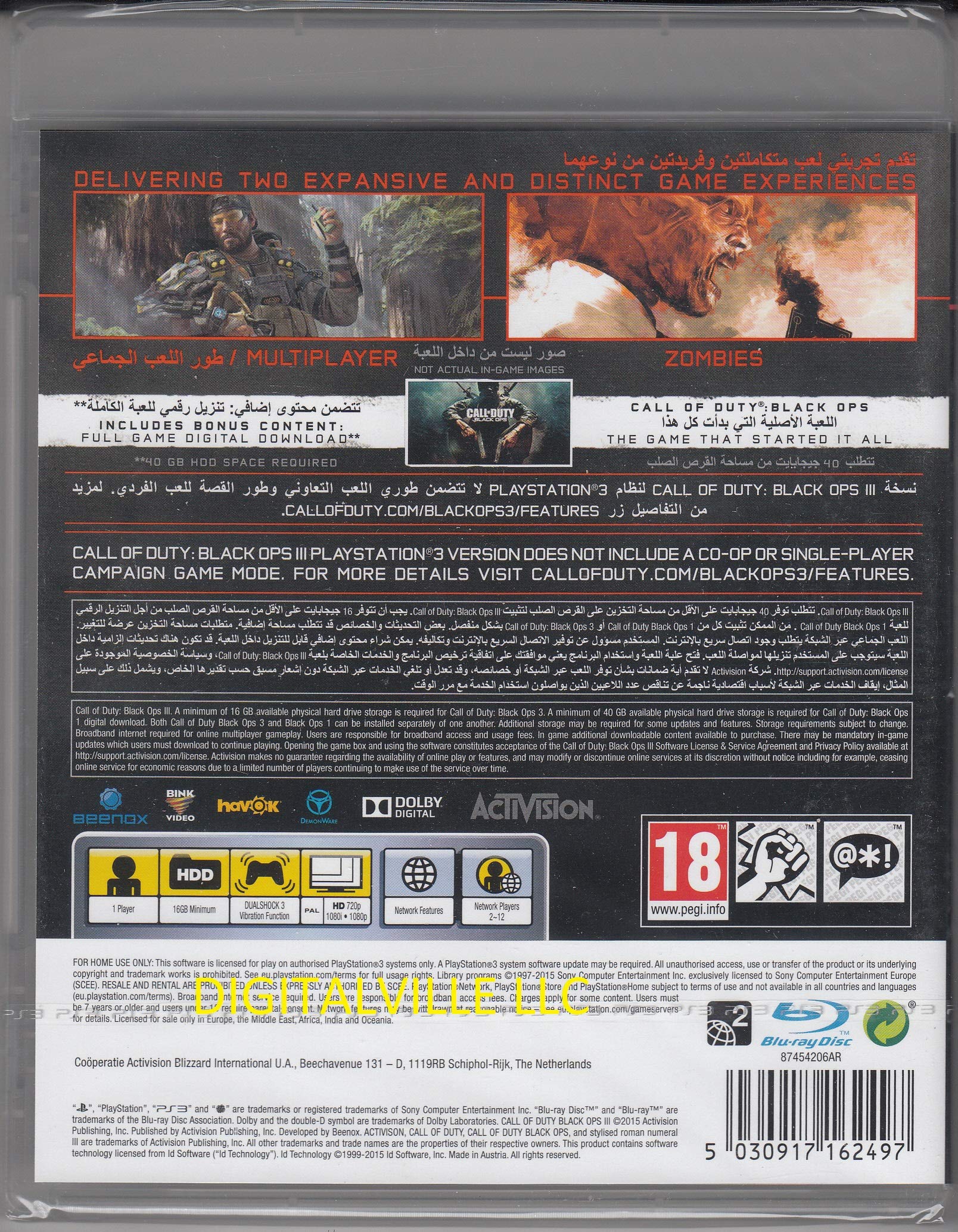 Amazon.com: Call of Duty Black Ops 3 PS3 : Video Games