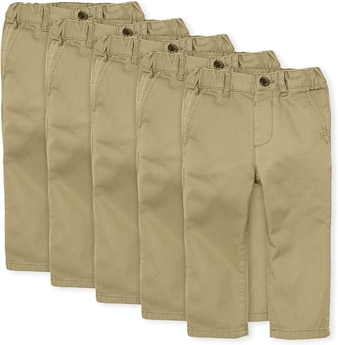 The Children's Place Pantalones chinos ajustados elásticos para bebés y niños pequeños