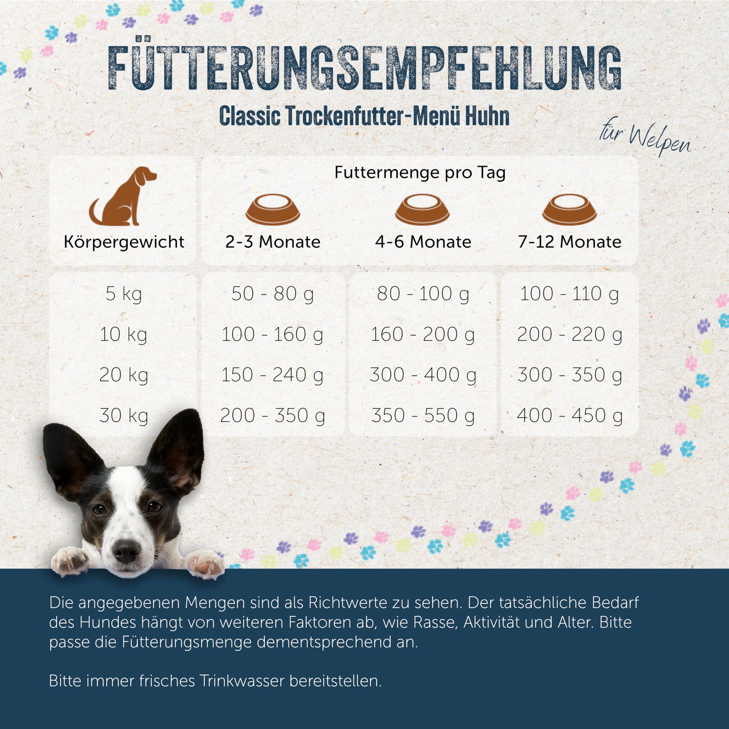 Lakefields Classic Trockenfutter für Welpen | Huhn 60% | 4 x 2,5kg | Getreidefreies Welpenfutter trocken | Natürliche Zutaten in Lebensmittelqualität | Fenchel, Apfel & Kartoffeln | Schonend gebacken